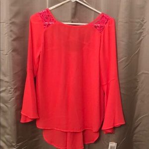 Gianni Bini hot pink “uptown girl” top